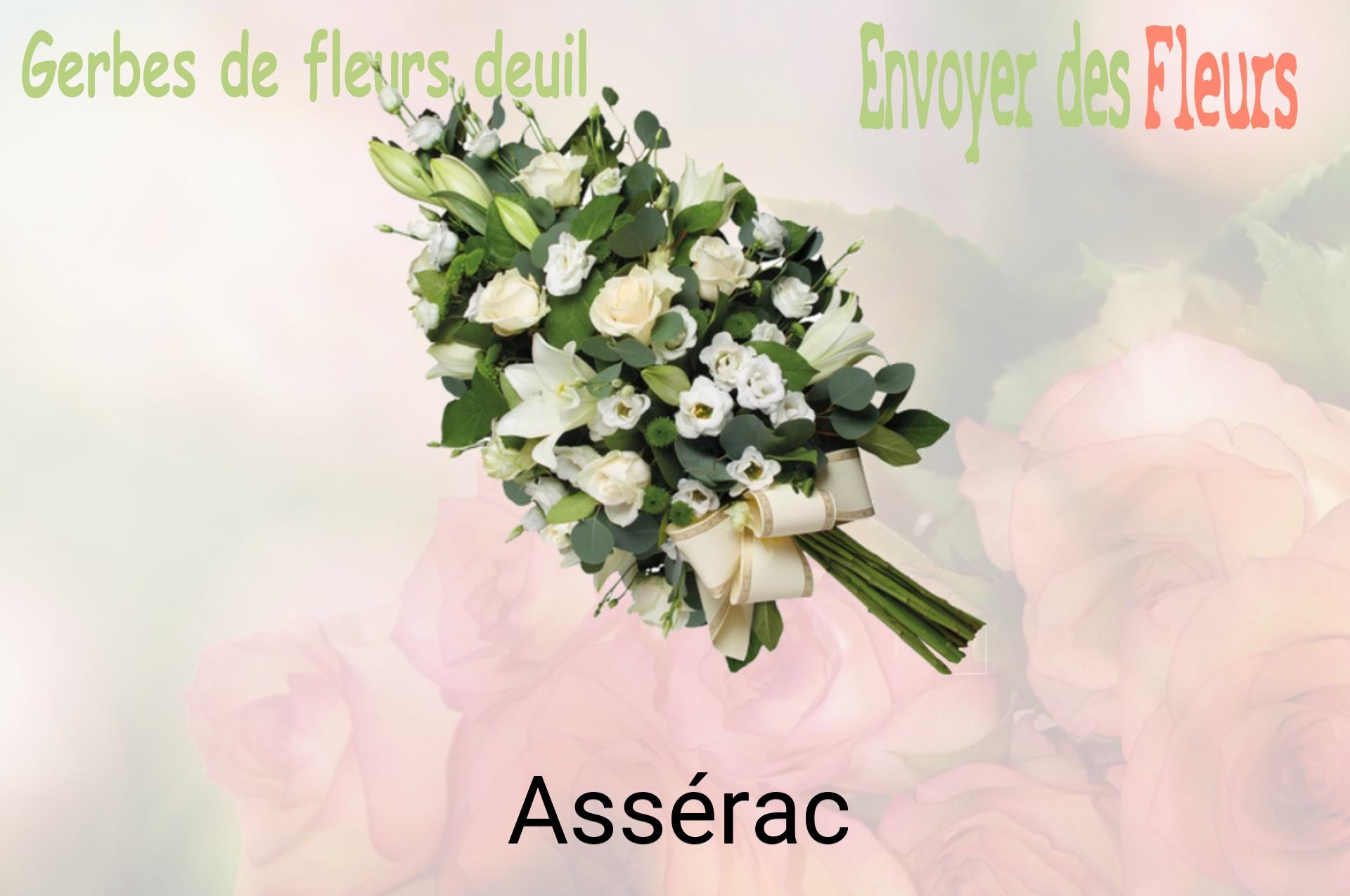 Gerbe de fleurs de deuil livrée à Assérac